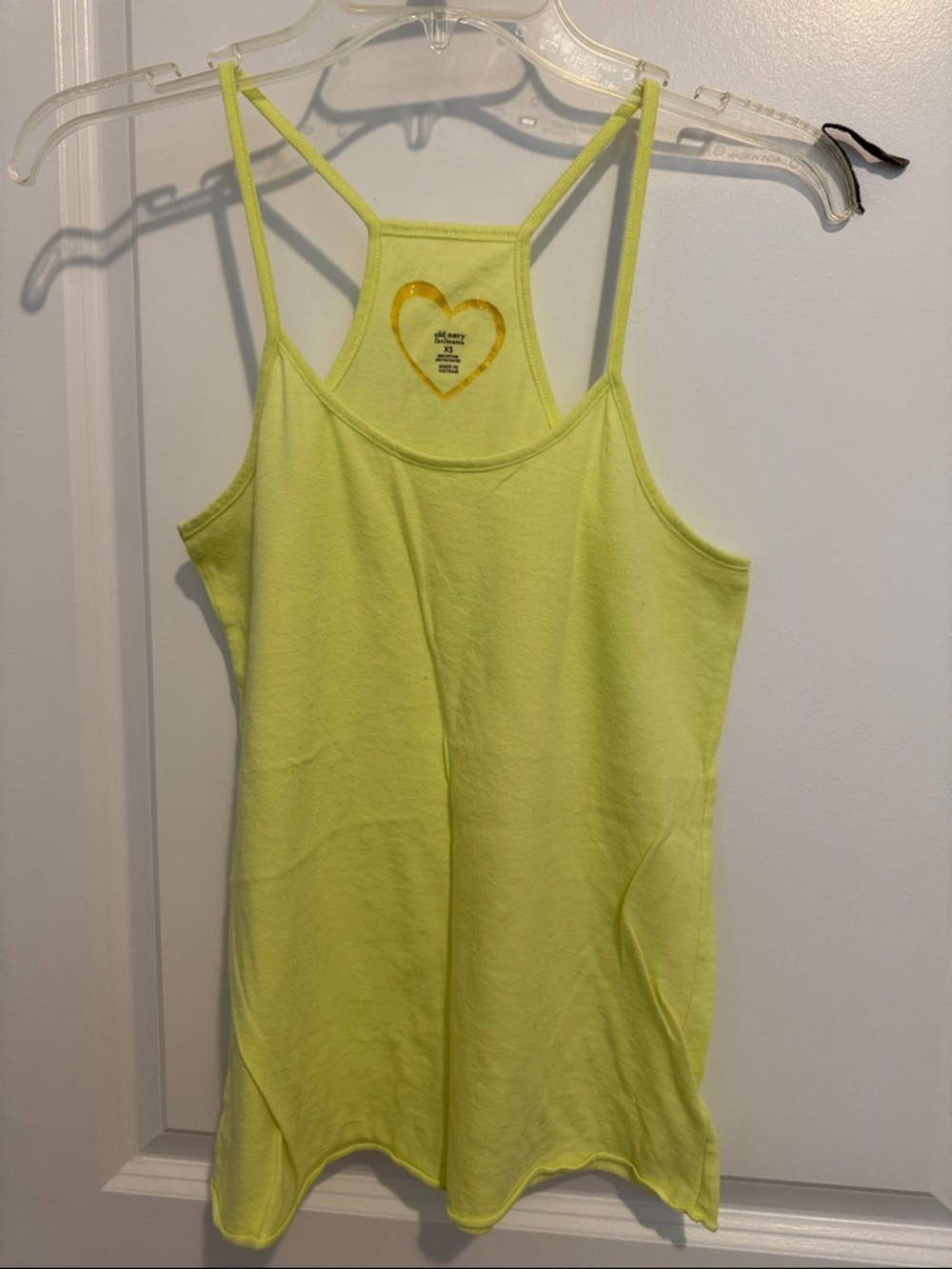 Old Navy Neon Yellow/Green Double-Strap Racerback Camisole